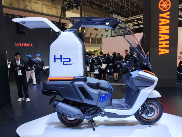 Hinh anh thuc te Yamaha H2 Buddy Porter chiec xe ga chay bang hydro tai Japan Mobility Show 2025 - 18