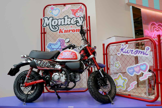 Honda gioi thieu phien ban hop tac thu hai Kuromi Monkey 125 ban kem phu kien cho Fan cua Kuromi - 3