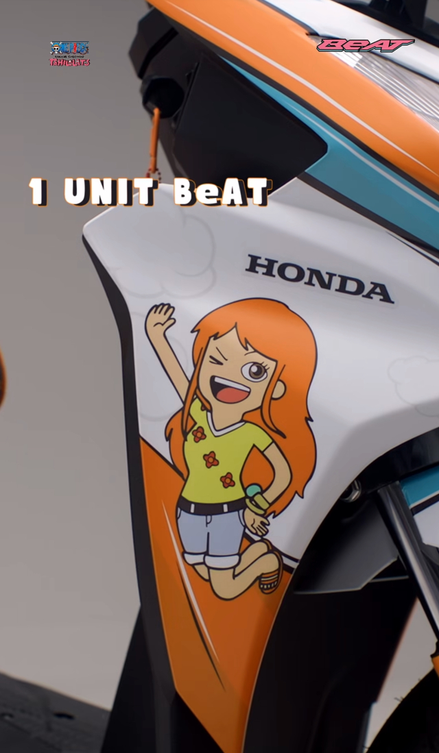 Honda trinh lang bo doi Beat Street phien ban One Piece Nami va Usopp - 6