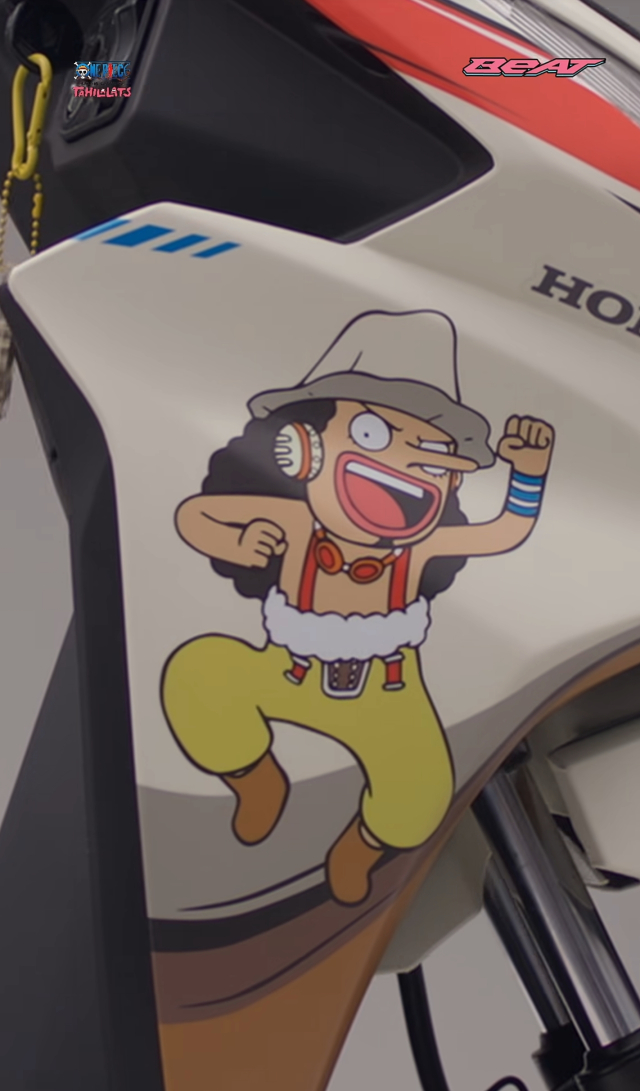 Honda trinh lang bo doi Beat Street phien ban One Piece Nami va Usopp - 10