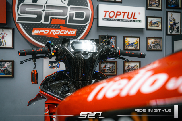 Choang ngop voi Yamaha Y16ZR do Phong cach Ducati Desmosedici Bagnaia Replica cua SPD Racing - 20