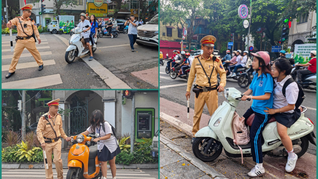 Hoc sinh bi CSGT phat nhung phu huynh van benh con - 4