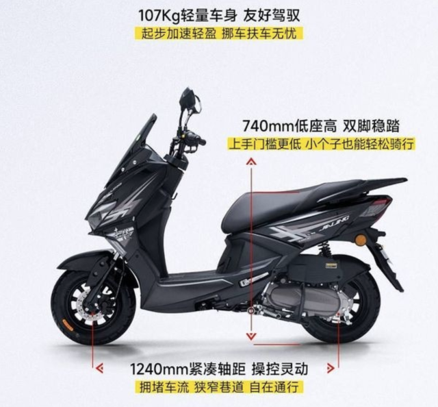 Qiaojia 125 mau xe tay ga gia re nhu Wave Alpha van co LED dong ho LCD va sac USB doi - 3