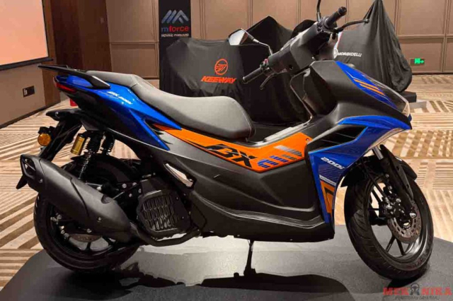 Ra mat Keeway BX200i co giao dien hao hao NVX 155 So huu nhieu trang bi xin voi binh xang 11 lit - 5