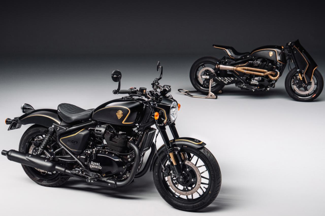 Royal Enfield Shotgun 650 Rough Crafts Drop Khi nghe thuat do xe cham den dang cap suu tam - 3