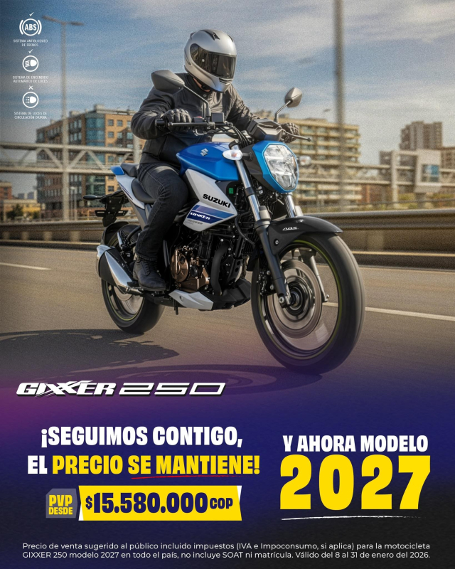Mới bước qua năm 2026 - suzuki colombia đã ra mắt gixxer 250 2027 - 6