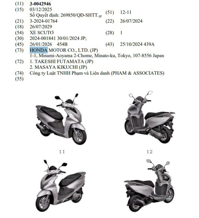 Honda việt nam đăng ký kiểu dáng cho biến thể mới của lead 125 với nhiều chi tiết khác biệt - 3