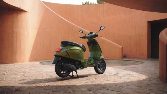Vespa Primavera Sprint 2026 lot xac Lan dau co phanh dia sau man hinh LCD va Keyless - 11