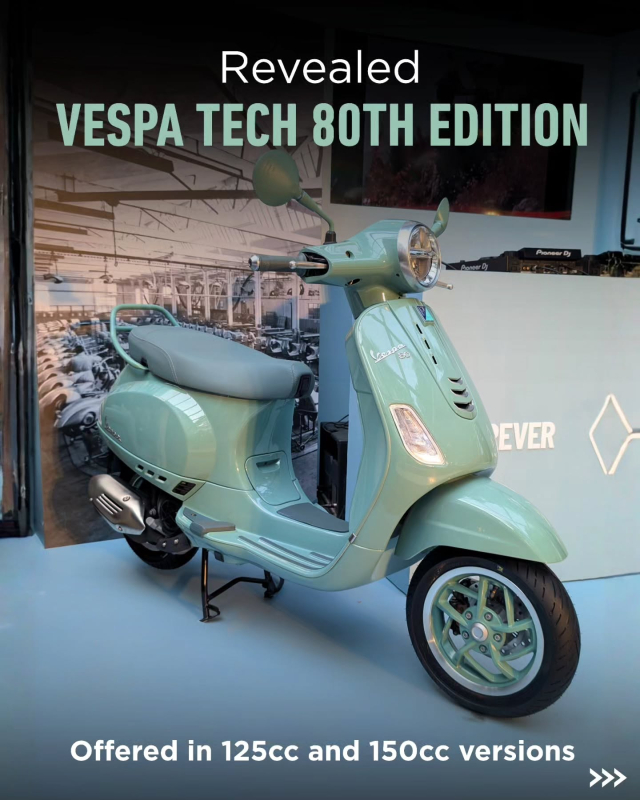 Ra mat Vespa Tech 80th Special Edition Khi chat Y hoai co gap cong nghe hien dai - 7