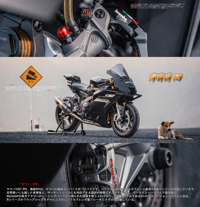 Toga R9 Yamaha R9 độ full bài, nhìn là biết dân chơi, sờ là thấy chất | 2banh.vn